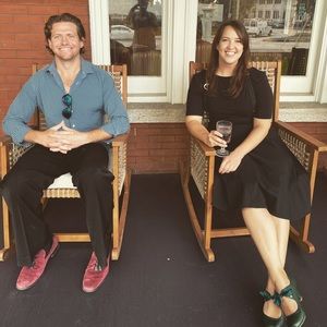 Unique Vintage A-line Skirt with Suspenders